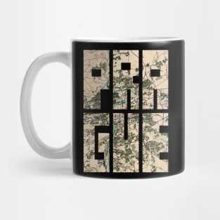 Prague, Czech Republic City Map Typography - Vintage Mug